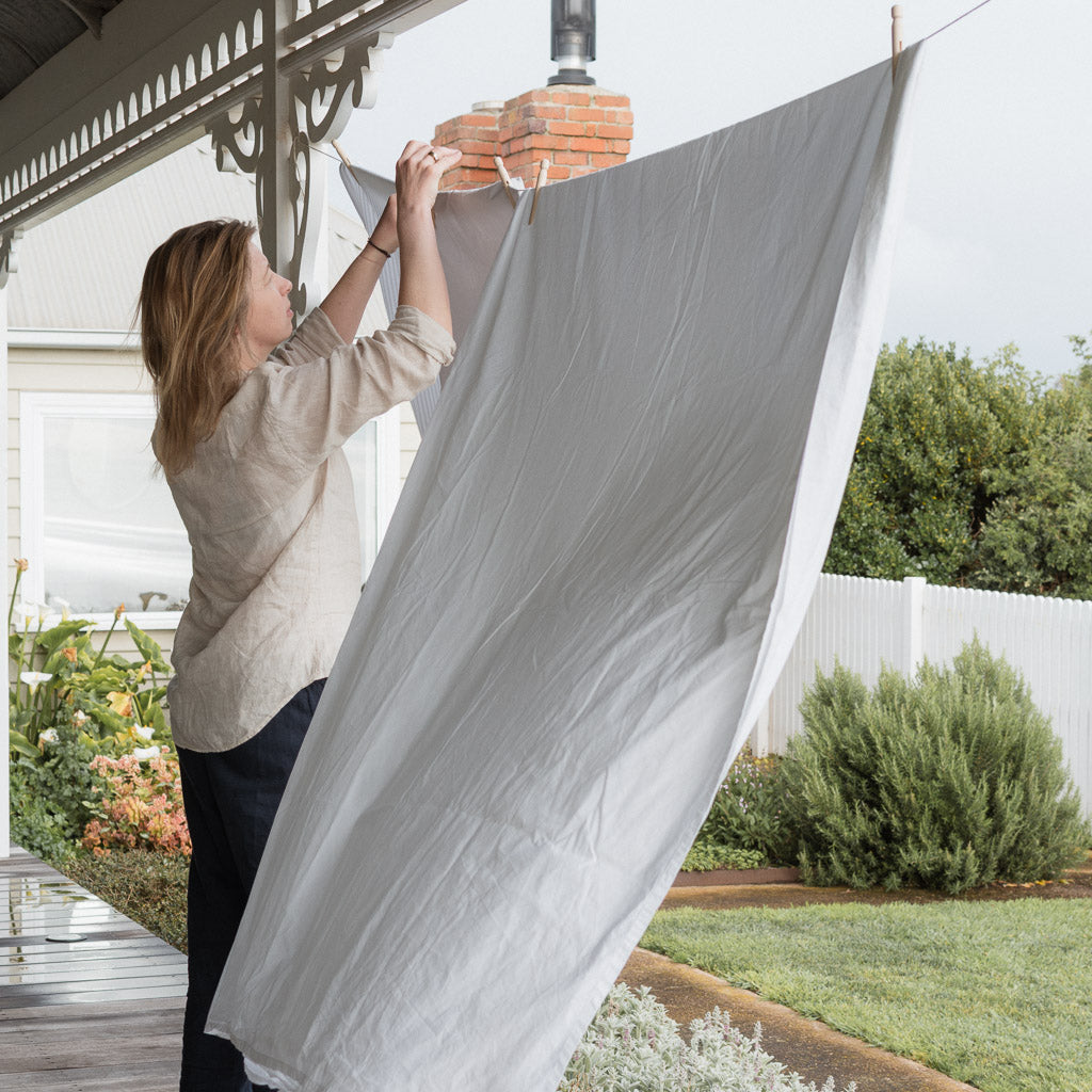 Air drying cotton percale sheets