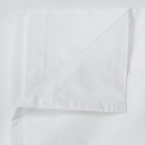Thick Cotton Percale Flat Sheet White