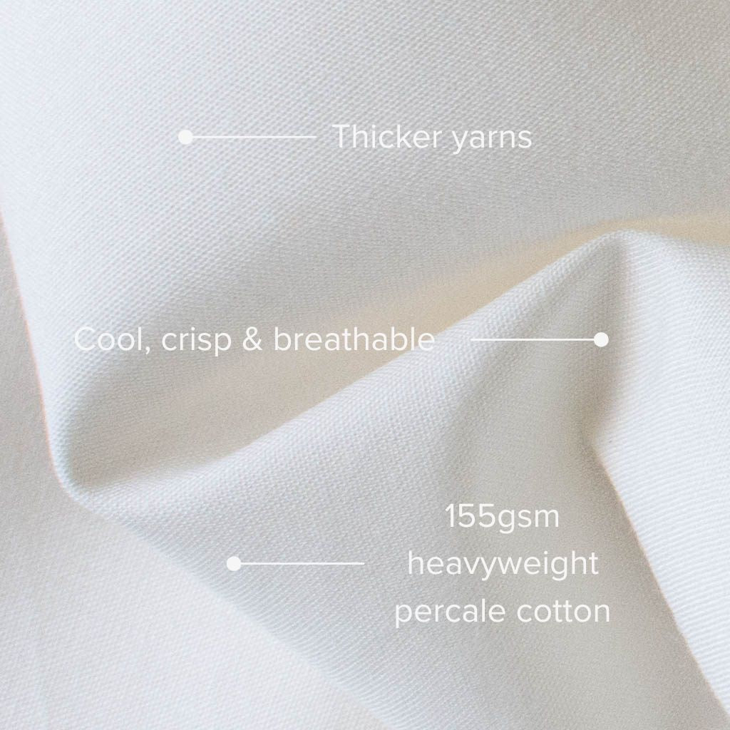 Heavyweight Percale Cotton Sheets
