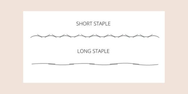 Long staple vs short staple fibres