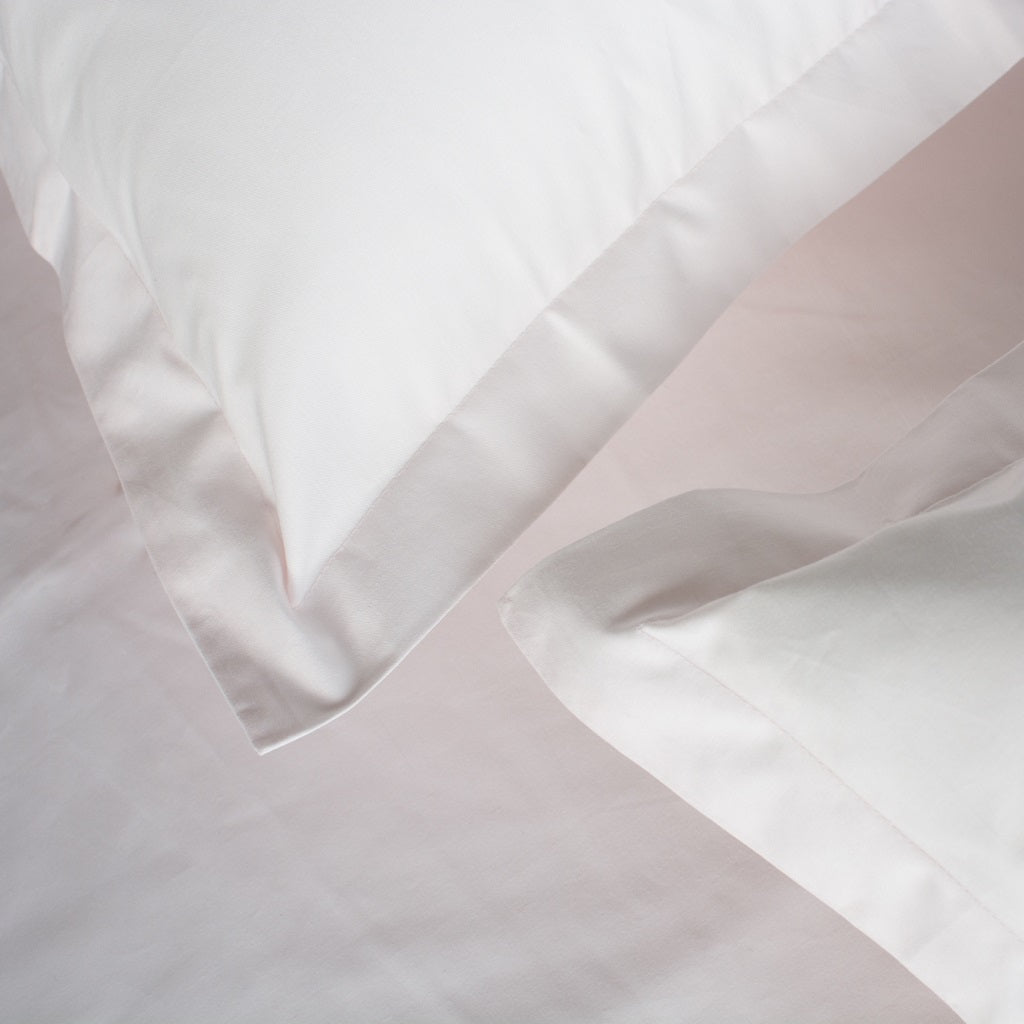 heavyweight cotton percale oxford sham pillowcases white