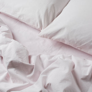Heavy Cotton Percale Pillowcase Set Wildflower Blush Pink