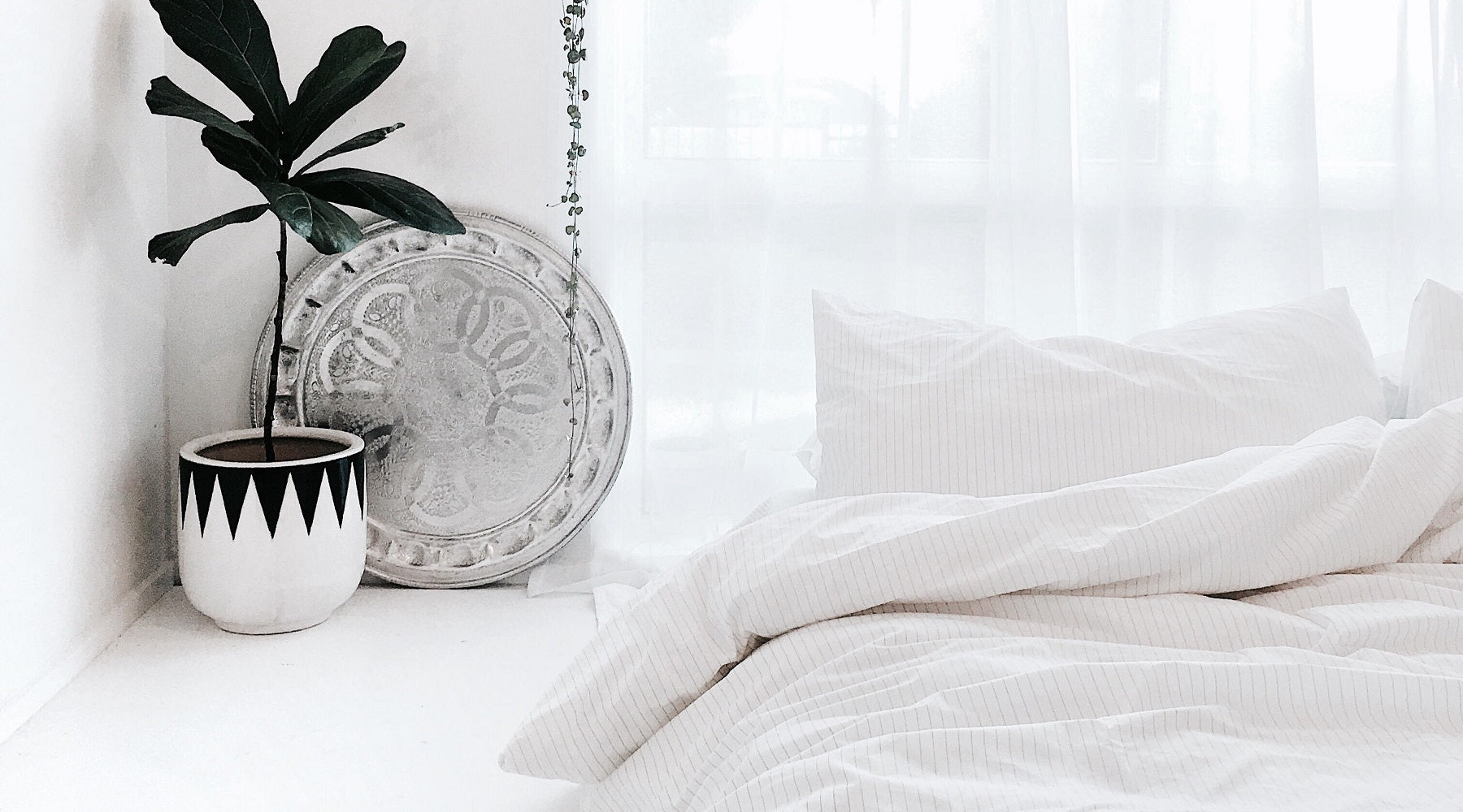 How to style a white bedroom