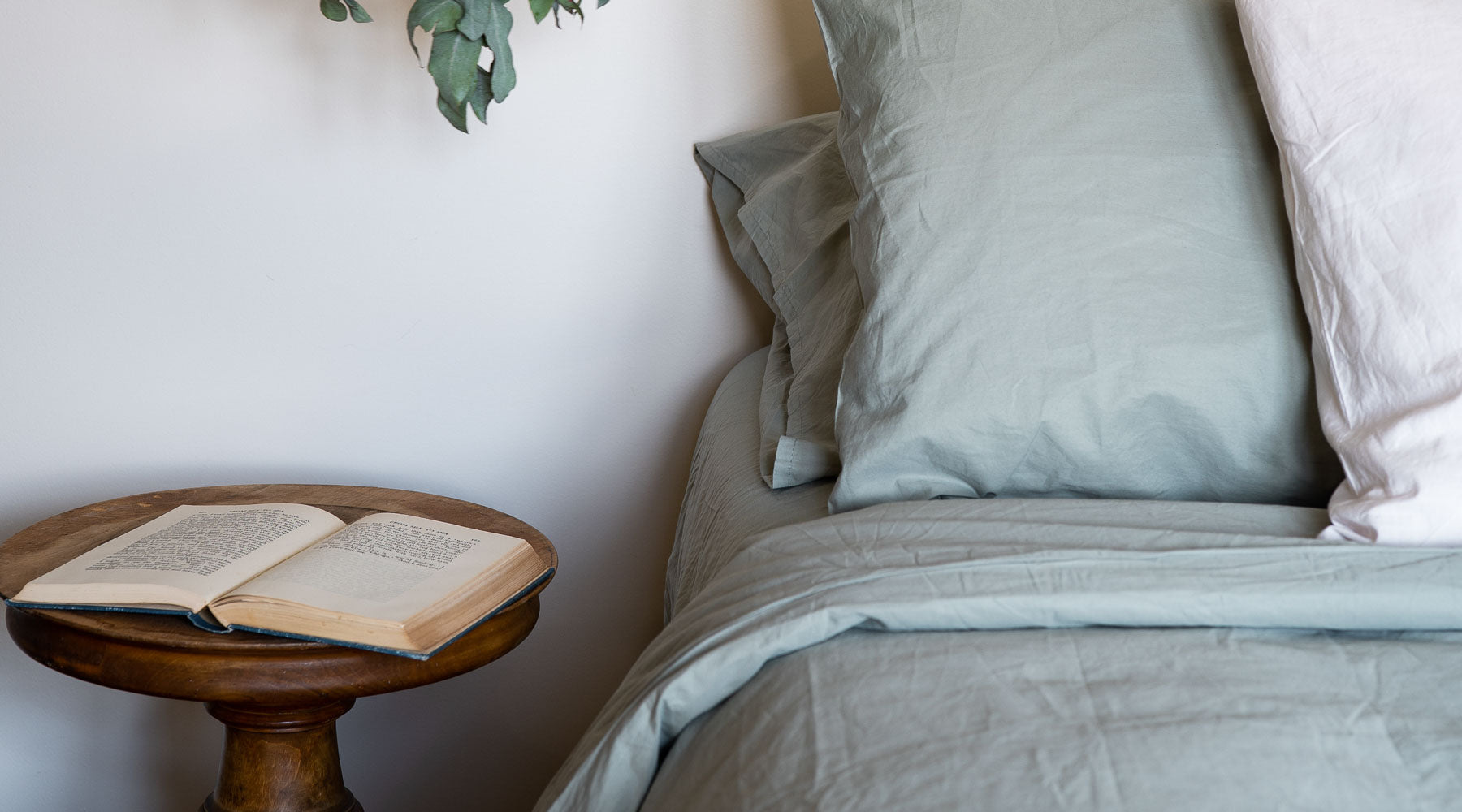 Introducing Sage green bedding