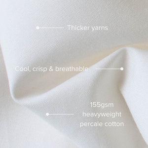 Heavyweight Percale Cotton Sheets