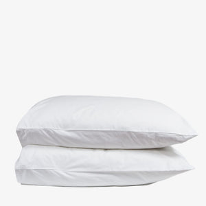 Heavyweight Cotton Percale Pillowcase Set White