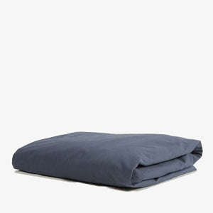 Heavy Cotton Percale Fitted Sheet Navy