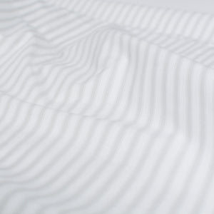 Thick crisp cotton quilt cover grey Ash Ticking Stripe