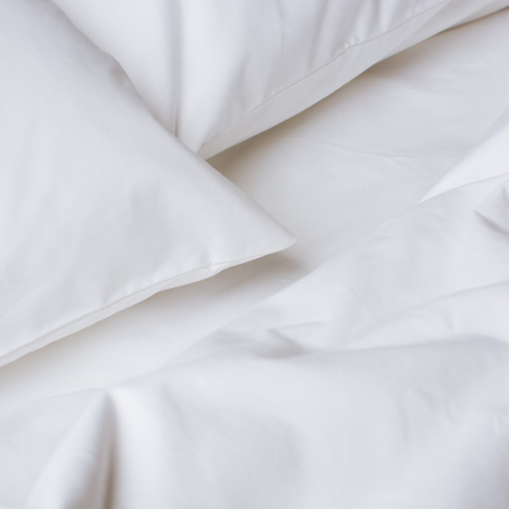 Heavyweight Cotton Percale Sheet Set White