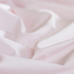 Hotel quality cotton percale flat sheet blush pink Wildflower
