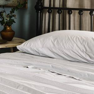 Hotel quality cotton pillowcases Ash grey